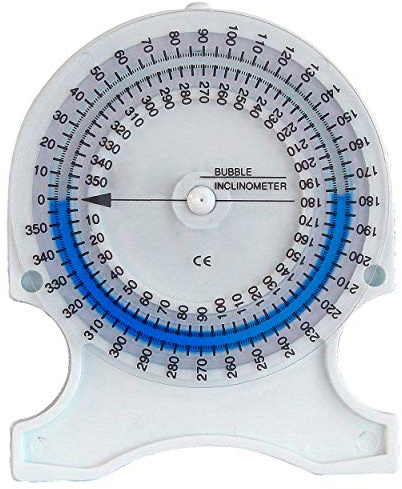 Bubble Inclinometer, Inklinometer, Neigungsmesser, Orthopädie, Skoliose