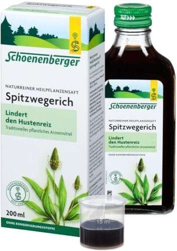 Schoenenberger Spitzwegerich,Naturreiner Heilpflanzensaft bio (2 x 200 ml)