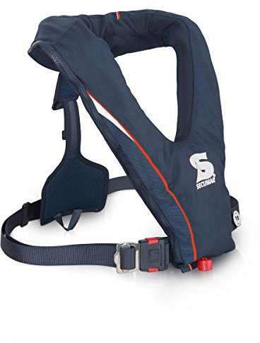 Secumar Secufit 150N Ruder- und Kanurettungsweste, Erwachsene, Wassersportler, Unisex, Rettungsweste, Rot, Blau