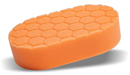 Chemical Guys Hex Logic Orange Hand Pad, Hard, Applicator Sponge