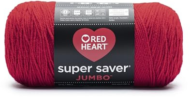 Red Heart Super Saver Jumbo Yarn, Cherry Red