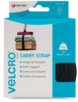 VELCRO Brand Sangle de transport, 50mm x 1.8m - Noir VEL-EC60326