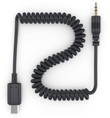 Cable disparador remoto para cámara en espiral para Sony Alpha, NEX y Cyber-shot (S2)