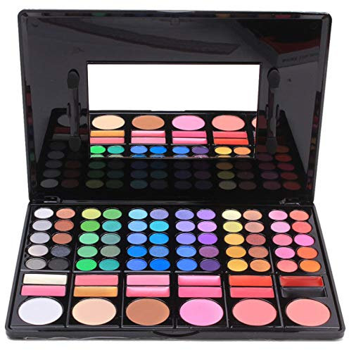Palette Ombretti, FantasyDay 78 Colori Waterproof Neutri Caldi Tavolozza di Trucco Occhi Opaco e Luccicante in Polvere Set Eyeshadow Palette Set di Trucchi #3 - Natale Regalo Surprise Makeup Gift Set