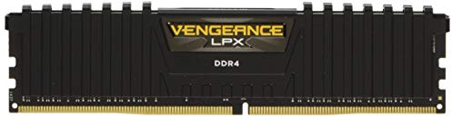 Corsair CMK4GX4M1A2400C16 Vengeance LPX 4 GB (1 x 4 GB) DDR4 2400 MHz C16 XMP 2.0 High Performance Desktop Memory Module, Black