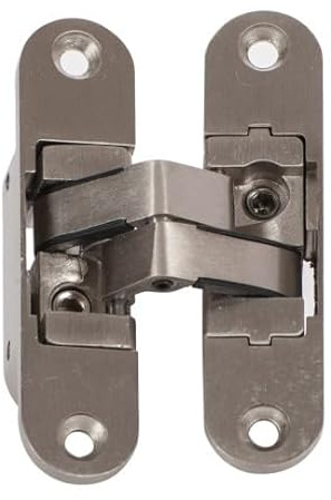 1 Charnière Invisible KLOSE besser - 3D Aluminium. Couleur Inox Satiné. - Gauche