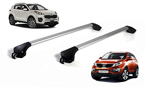 BARRE PORTATUTTO PER AUTO SPORTAGE PORTAPACCHI RELING INTEGRATO (ALLUMINIO) 2013 ->2022 100kg