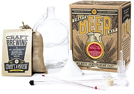 Craft A Brew Beer White House Honey Ale-Kit de elaboración de Cerveza, Vidrio, Transparente