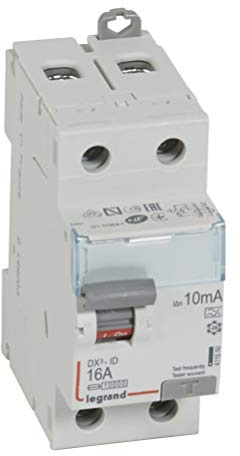 Interrupteur différentiel 2P 230V~ 16A type A 10mA - 2 modules
