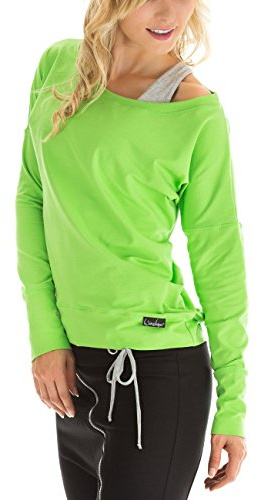 WINSHAPE Damen Freizeit Sport Dance Fitness Ws2 Longsleeve, Apfelgrün, S EU