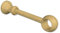Interdeco Gardinenstangen Träger/Wandhalter Buche 17 cm Abstand kürzbar für 28 mm Ø Classic