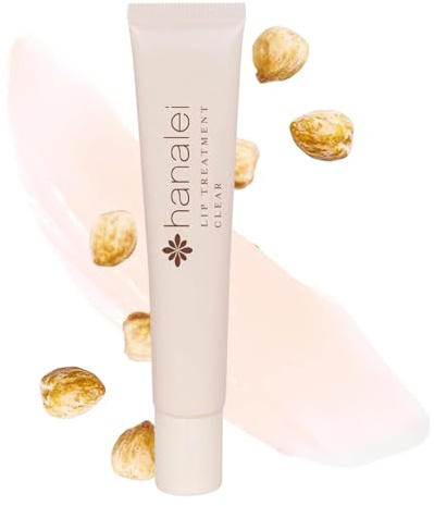 Hanalei Lip Treatment for Dry, Chapped Lips – Intensive Overnight Moisturizer with Kukui Oil, Shea Butter & Grapeseed Oil – Hydrating Balm for Healing Cracks – Clear Tint, Full-Size 15g – Cruelty-Free