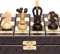 Husaria European International Chess Holzspielset, King's Classic - 35,5 Zentimeter - Klappbrett mit Filzboden Schachfiguren