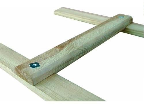 Outifrance 8833045 Echelle de toit en Bois 4,50 m/18 échelons entraxe 25 cm