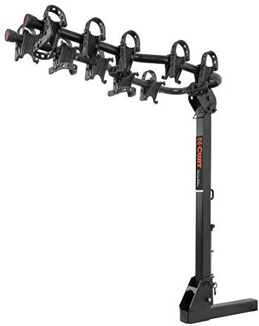 CURT 18065 Premium Hitch Bike Rack, Fits 2-Inch Receiver, 5 Bicycles