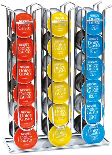 COBB INDUSTRIES® - Pâris CH0014 - Portacapsule in Metallo Acciaio Inossidabile per Dolce Gusto Capienza 36 Capsule Stand Porta Capsule di caffè