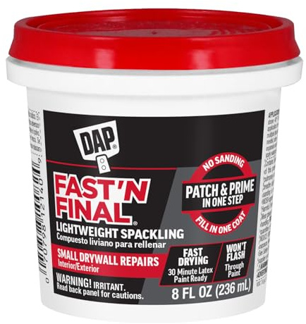 Dap 12140 Fast N Final Interiör Exteriör Spackel, 1/2-pint