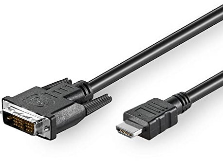 Wentronic MMK 630-200 2.0m (HDMI-DVI) - adaptadores de cable de vídeo (2m, HDMI, DVI-D) Negro