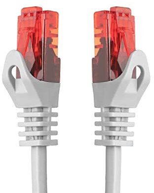 BIGtec 50m LAN Kabel Netzwerkkabel Patchkabel Ethernet 2 x RJ45 Stecker High Speed weiß kompatibel zu Cat.5 Cat.6 Cat.7 Cat.8 Switch Router Modem Patchpanel Access Point Patchfeld