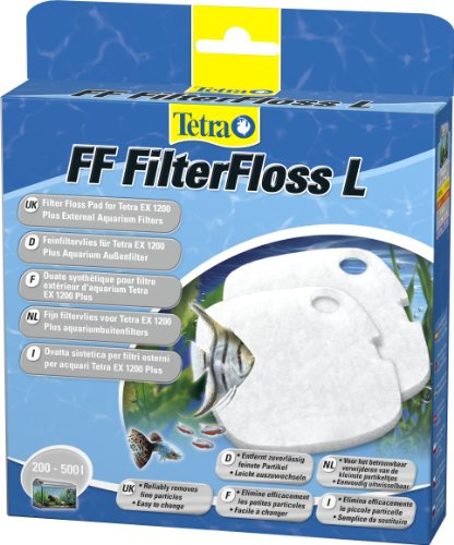 Tetra FF FilterFloss Large – finfilterfleece för Tetra Akvarium Externt filter EX 1200 Plus och 1500 Plus | Finfilter fleece för Tetra Aquarium ytterfilter EX 1200 Plus och 1500 Plus