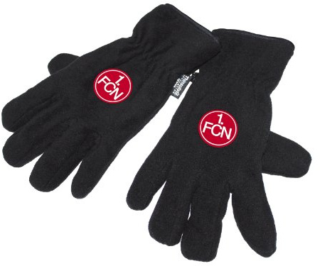 1.FC Nürnberg Handschuhe Fleece versch. Größen FCN Fanartikel, Größe:S