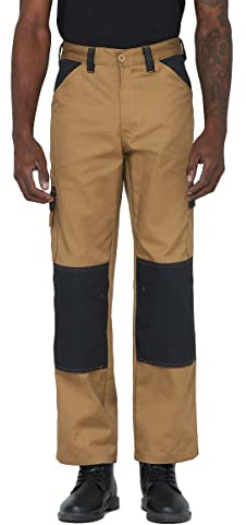 Dickies, Men's, Everyday Trouser, Khaki/Black, 34W / 32L