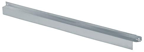bellissa Rasenkante Comfort aus Metall - 99690 - Stahlblech feuerverzinkt, silberfarbig - mit Mähkante - 118 x 9 cm, Nutzlänge 1,14 m - Mit patentierter Verbindungstechnik