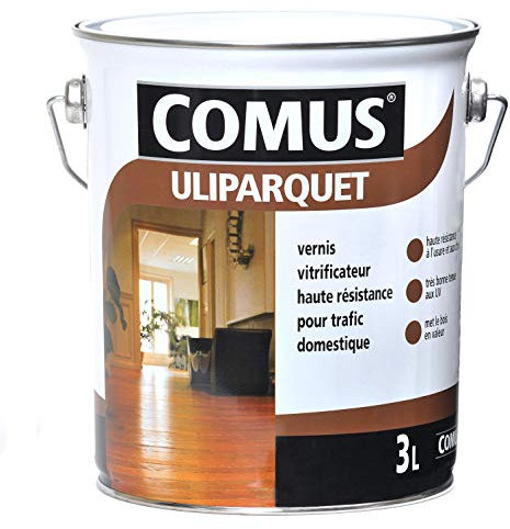 Uliparquet Satin Incolore 0.75L - Vernis Vitrificateur haute résistance pour Trafic Domestique