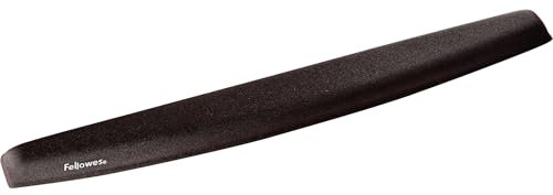 Fellowes Handgelenkauflage für die Tastatur, gefüllt mit Memory Foam Schaumstoff, mit weichem Stoffbezug, ergonomisch - schwarz