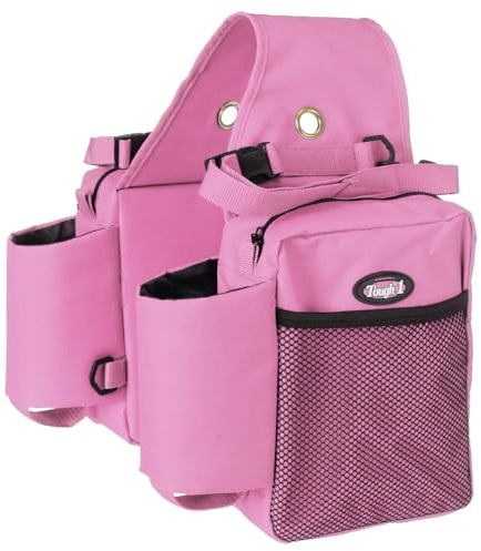 Tough1 Saddle Bag with Bottle Holders - Pink