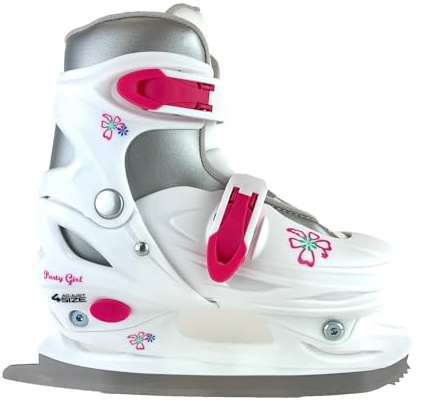 American Athletic Party Girl Ice Skates for Girls - Adjustable Kid’s Figure Skates with Hard Shell Support, Padded Lining, Stainless Steel Blades - Suitable for Indoor & Outdoor Ice Skating (6)