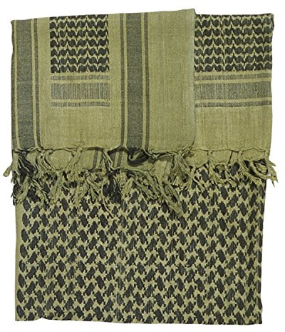 Mens Protective SAS Army Military Desert Tactical Neck Head Wrap Combat Sun Hat Scarf Shemagh Green, White, Blue, Black, Red, Sand (Combat Green/Black)