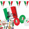 Dekoset Italien Servietten, Wimpelkette, Konfetti, Ballons // Italien Dekoration // Italien Servietten // Italien Wimpelkette