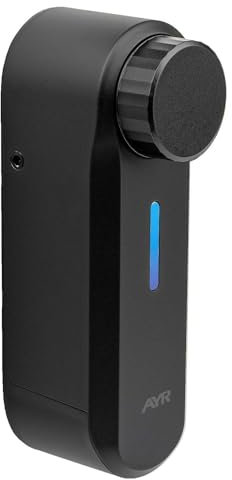 int_PASS de AYR, cerradura inteligente WIFI con alarma para puerta, made in SPAIN. Acceso seguro y remoto sin llaves. Cerradura electrónica acabado negro mate.