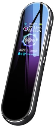Tiardey 32GB digital röstinspelare, uppladdningsbar diktafonröst med MP3-spelare, stereo HD-inspelning av röstinspelare för att använda möten intervjuer föreläsningar klass (svart)