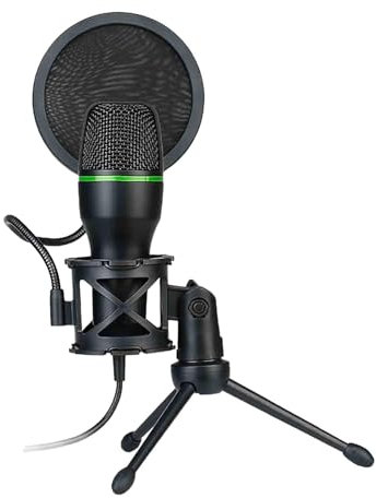 USB Streaming Microphone for Computer - RGB Condenser Mic Bundle With Kit for Gaming, Podcast, Audio, Vocal and Video Recording