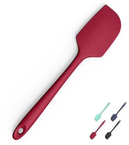 Doosu Large Silicone Baking Spatula, 315℃ Heat Resistant, 28.9cm, Red