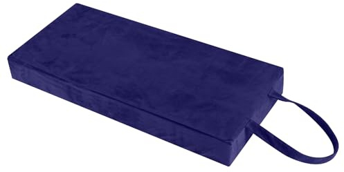 Colingmill Personal Prayer Kneeler Pad 18 3/4 Inch Christian Kneeling Pillow Microfiber and High Density Foam Personal Religious Prayer Kneeler Pad Pillow Bench for Kneeling Christian Gift(Navy Blue)