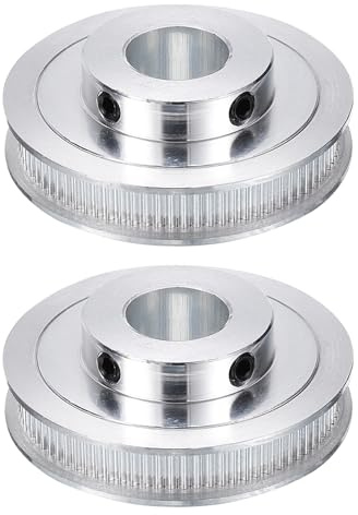 QUARKZMAN 2 Stück GT-2 Riemenscheibe Synchronrad 80 Zähne 16mm Bohrung Passend Für 6mm Breite Riemen Aluminiumlegierung Zahnriemenscheibe Für 3D Drucker CNC Maschine