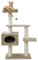 Kerbl Pet Pet Kratzbaum Emmy, Katzenbaum für kleine bis mittelgroße Katzen, Mit Natursisalsäulen/Liegebett/Höhle/Spielball, 58x38x133 cm, Beige