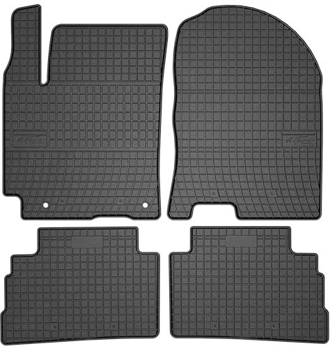 MOTOS Gummimatten Auto Fussmatte passend für Hyundai Kona I 2017-2023 Crossover Verbessern Sie Ihren Reisekomfort mit Antirutschmatte Auto- Allwetter fußmatten Auto, Schutz vor Verschmutzung