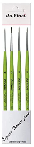 Da Vinci 373 Serie, Set 4 Pinsel rund Synthetik von Da Vinci NO..0