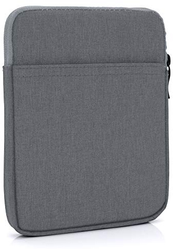 MyGadget Pochette Nylon pour Tablette jusqu'à 6,8 Pouces - Protection pour 18 x 13,5 cm - ex. Kindle Paperwhite 11e Génération - Gris