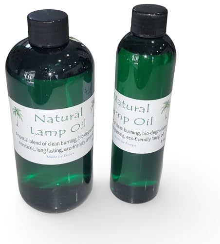 Natural Lamp Oil, Biodegradable Lamp Oil, Eco-Friendly Lamp Oil, Non-Paraffin Lamp Oil, Clean Burning Lamp Oil, Non-Petroleum Lamp Oil, Candle Lamp Oil, 8 oz, Refill for Oil Lamps