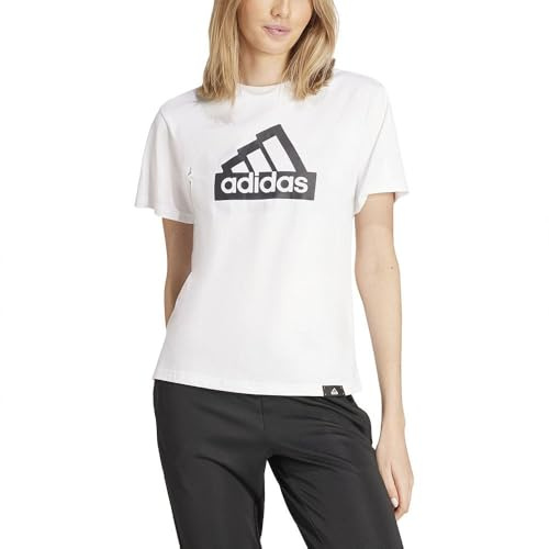adidas Women's Modern Essentials Graphic TEE, White, XS