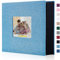 Miaikoe Fotoalbum 10x15 600 Leinen Album Slip in großer Kapazität für Familie Hochzeitstag Album Buch hält 600 horizontale und vertikale 10x15cm Fotos Teal