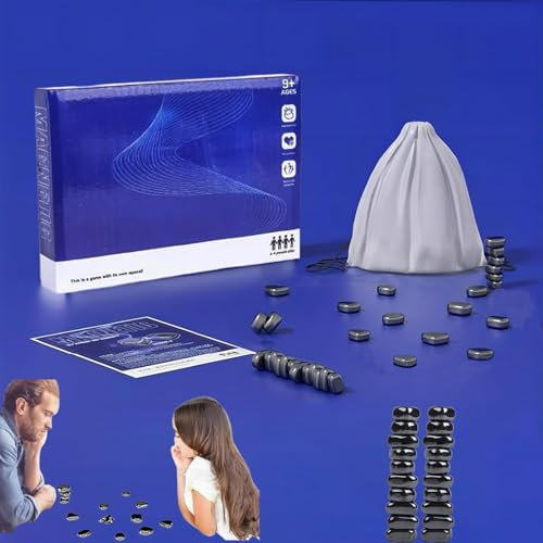 Magnetisches Schachspiel, Kampfschach Mit Magnetisch, Reisen Schach Magnetisch,Tisch-Magnetspiel,Schach-Brettspiel Mit Magnetischer Wirkung,für Familientreffen und Reisen