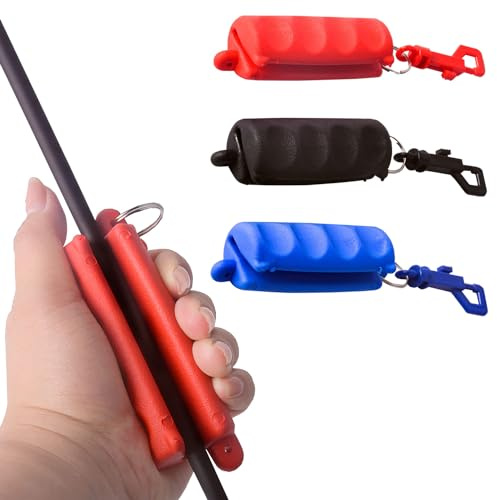 FUNTRESS Archery Arrow Puller Hand Saver Target Remover Gripper with Belt Clip for Practice Shooting (Red)