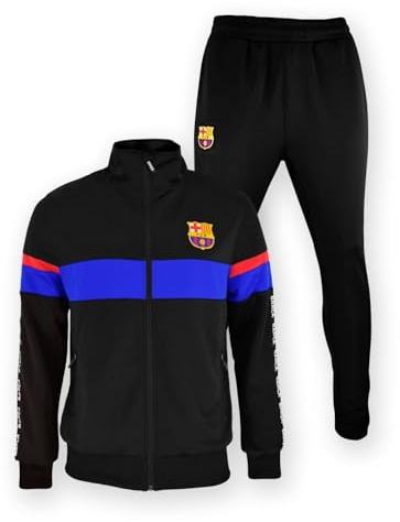 Barcelona FC Trainingsanzug Herren - Größe XXL - Saison 2024/2025 - Schwarz - Fußball Trainingsanzug - Offizielles Merchandise
