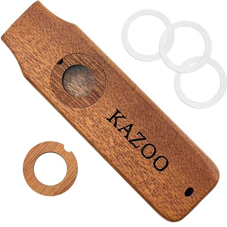 Musiin Kazoo professionnel en bois instrument d'accompagnement de guitare débutant amateur kazoo suspendu au cou